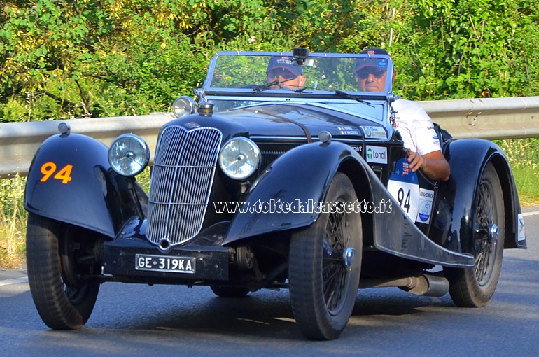 MILLE MIGLIA 2022 - Riley Sprite anno 1936 (Equipaggio: Enrico Brazoli e Ennio Tonoli - Numero di gara: 94)