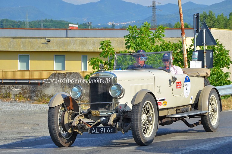 MILLE MIGLIA 2022 - Sumbeam 3 Litre Twin Cam SS anno 1926 (Equipaggio: Michel Laarman e Maryan Greif - Numero di gara: 21)