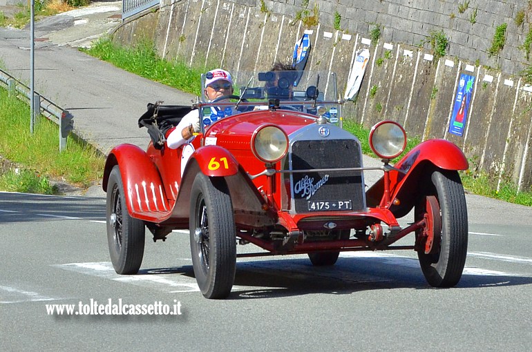 MILLE MIGLIA 2024 - Alfa Romeo 6C 1500 Super Sport anno 1930 (Equipaggio: Francesco Di Pietra e Giuseppe Di Pietra - Numero di gara: 61)