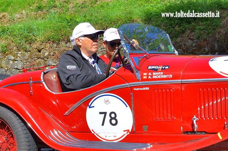 MILLE MIGLIA 2024 - Alfa Romeo 6C 1750 GS Spider Brianza anno 1932 (Equipaggio: Axel Marx e Andreas Inderbitzi - Numero di gara: 78)