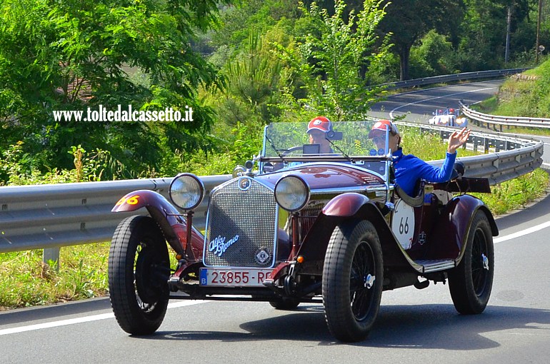 MILLE MIGLIA 2024 - Alfa Romeo 6C 1750 GS Spider Zagato anno 1930 (Equipaggio: Ronald Goedkmakers e Caterine Goedkmakers-Cerfonte - Numero di gara: 66)