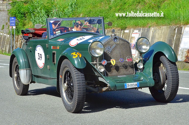 MILLE MIGLIA 2024 - Alfa Romeo 6C 1750 SS Young anno 1929 (Equipaggio: Arturo Cavalli e Petronilla Pezzotti - Numero di gara: 39)