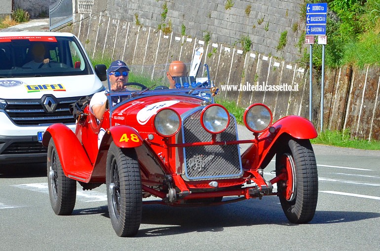MILLE MIGLIA 2024 - Alfa Romeo 6C 1750 SS Spider Z anno 1929 (Equipaggio: Andrea Vesco e Fabio Salvinelli - Numero di gara: 48 - Team: Villa Trasqua)