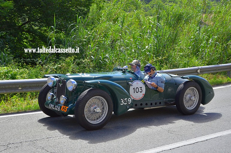MILLE MIGLIA 2024 - Aston Martin 2 Litre Speed Model anno 1936 (Equipaggio: David Freeman e Russell Busst - Numero di gara: 103)