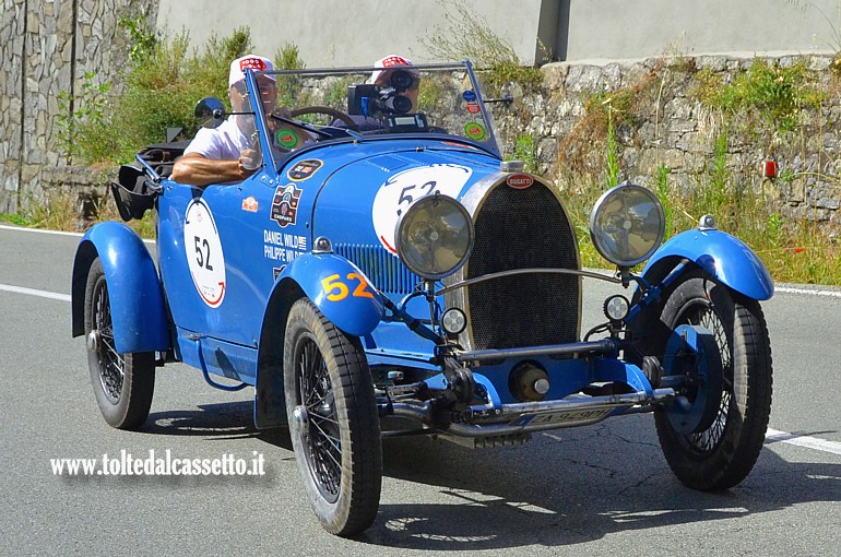 MILLE MIGLIA 2024 - Bugatti T 40 anno 1928 (Equipaggio: Daniel Wild e Augusto Wild - Numero di gara: 52)