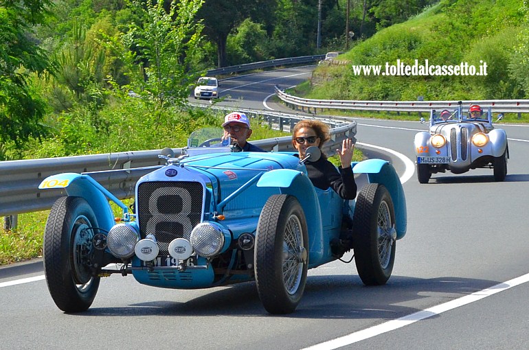 MILLE MIGLIA 2024 - Delage D6 75 Sport anno 1936 (Equipaggio: Paul Emile Bessade e Armel El Kyess - Numero di gara: 104)