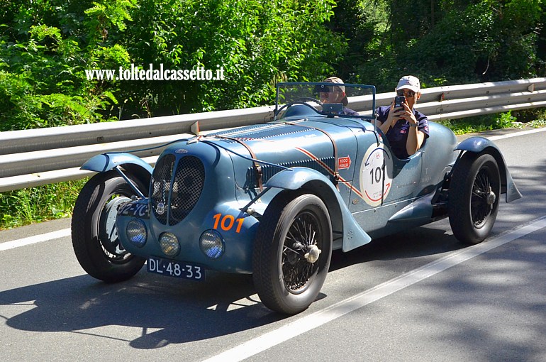 MILLE MIGLIA 2024 - Delahaye 135 CS anno 1936 (Equipaggio: Henrikus Van Den Anker e Bastienne Van Den Anker - Numero di gara: 101)