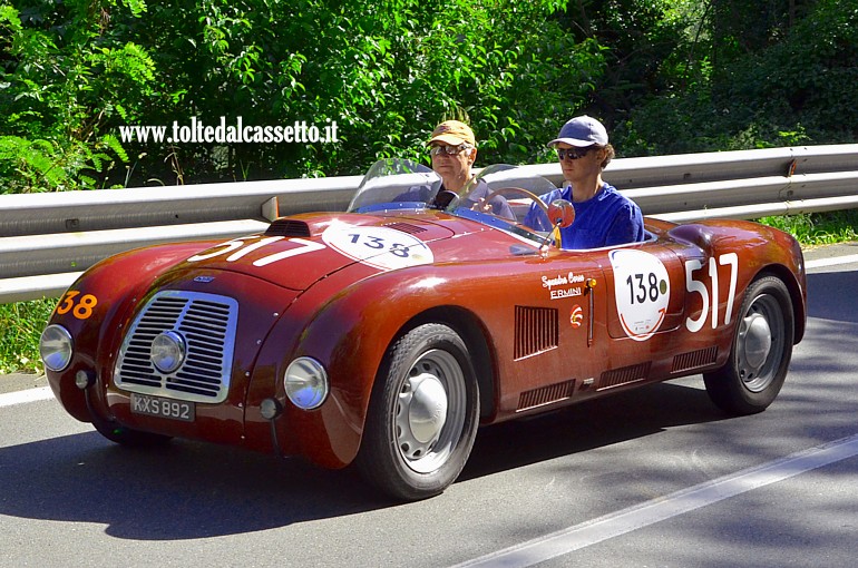 MILLE MIGLIA 2024 - Ermini Fiat 1100 Sport anno 1948 (Equipaggio: Charles Rolls e George Gratiaen Rolls - Numero di gara: 138)
