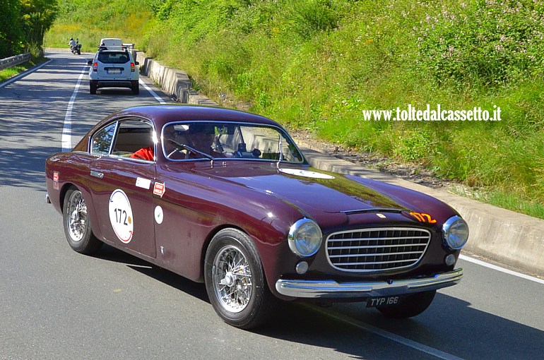 MILLE MIGLIA 2024 - Ferrari 166 MM Berlinetta Vignale anno 1950 (Equipaggio: Tim Weller e John Roland Bergius - Numero di gara: 172)