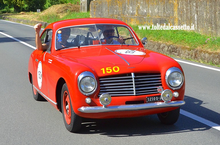 MILLE MIGLIA 2024 - Fiat 1100 ES Berlinetta Pininfarina anno 1949 (Equipaggio: Martin Rappallini e Ignacio Isidro Rappallini - Numero di gara: 150)