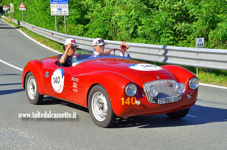 MILLE MIGLIA 2024 - Fiat 1100 (508 C) Barchetta anno 1948 (Equipaggio: Yutaka Yamagishi e Mamamitsu Kitagishi - Numero di gara: 140)