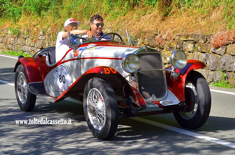 MILLE MIGLIA 2024 - Fiat 514 Coppa delle Alpi anno 1932 (Equipaggio: Alessandro Pietta e Giuliano Donin - Numero di gara: 80)