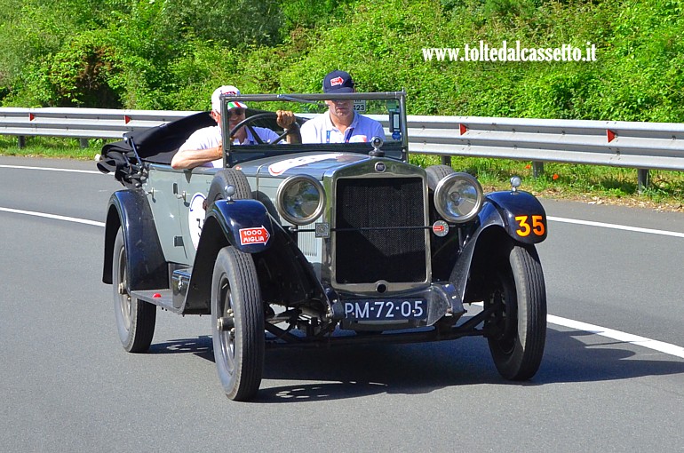 MILLE MIGLIA 2024 - Fiat 520 anno 1928 (Equipaggio: Jan Van Ingen e Bastian Maria Van De Klok - Numero di gara: 35)