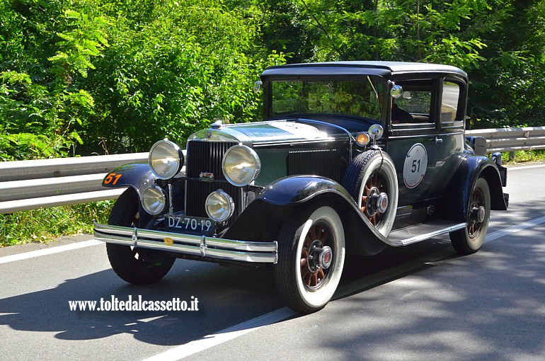 MILLE MIGLIA 2024 - Graham-Paige 827 Opera Coup anno 1929 (Equipaggio: Berrv Smink e Annet Klein Smink - Numero di gara: 51)