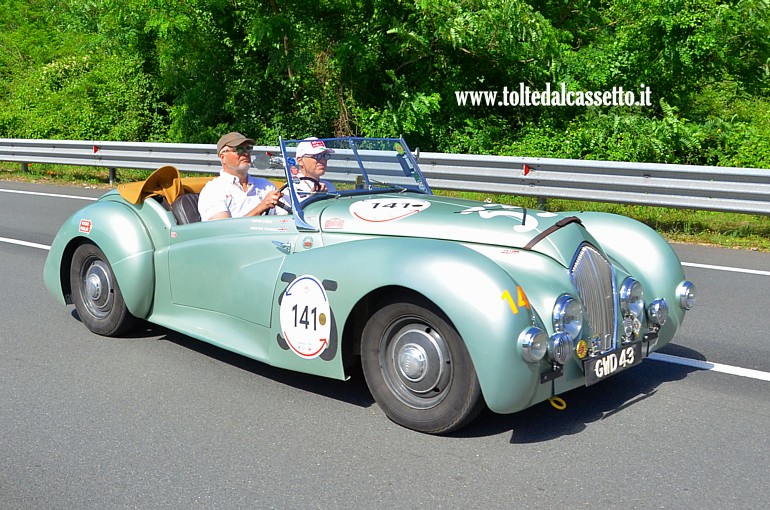 MILLE MIGLIA 2024 - Healey 2400 Westland anno 1948 (Equipaggio: David Long e Morten Warren - Numero di gara: 141)