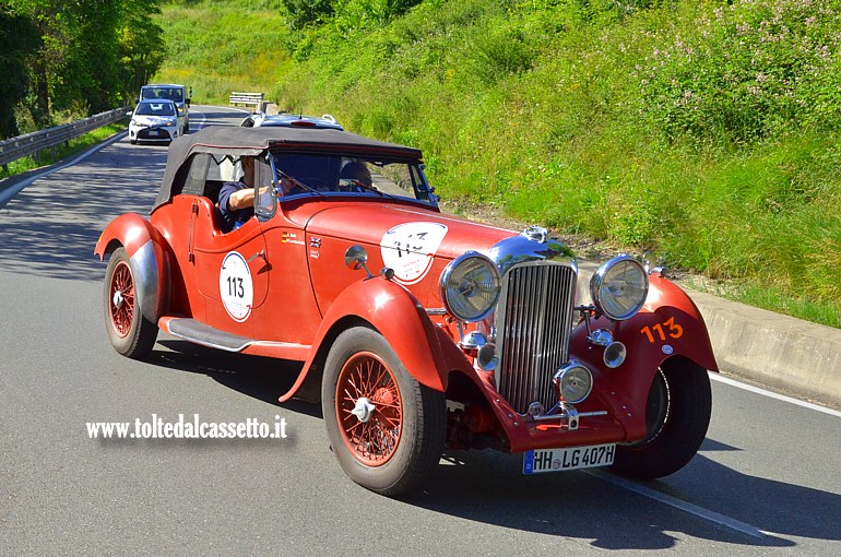 MILLE MIGLIA 2024 - Lagonda LG 45 Rapide anno 1938 (Equipaggio: Andreas Both e Wolfgang Landschulze - Numero di gara: 113)