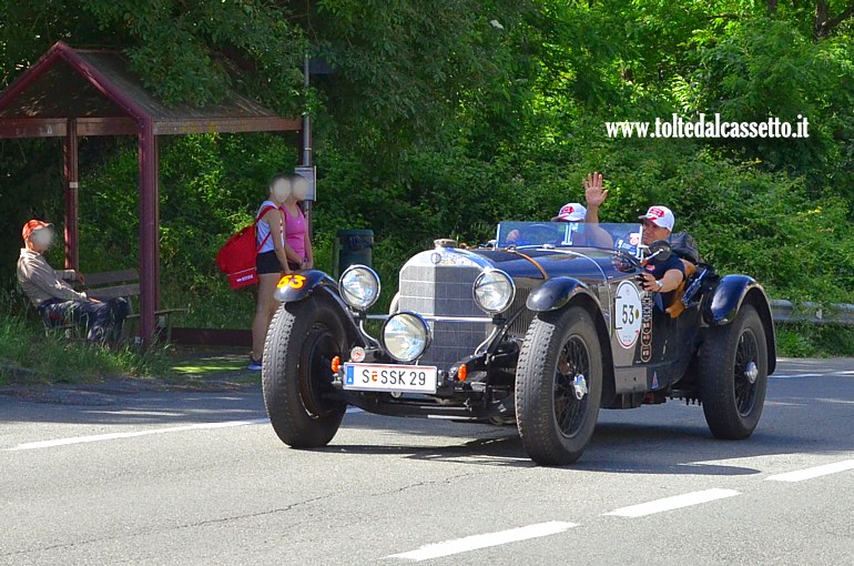 MILLE MIGLIA 2024 - Mercedes Benz 710 SSK anno 1929 (Equipaggio: Helmut Rothenberger e Andreas Widl - Numero di gara: 53)