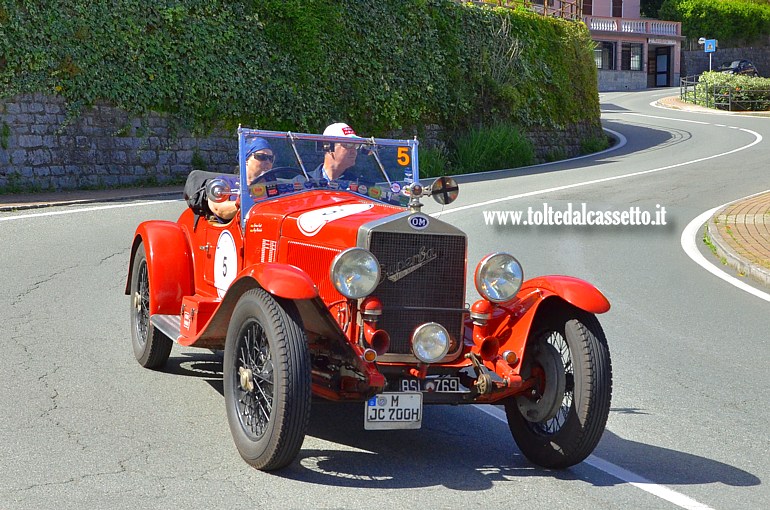 MILLE MIGLIA 2024 - OM 665 Superba Mille Miglia del 1927 (Equipaggio: Corinna Fendt e Joerg Elsenbach - Numero di gara: 5)