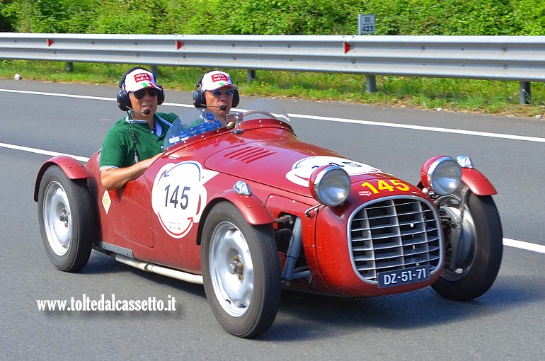 MILLE MIGLIA 2024 - OSFA Faccioli Fiat 750 S anno 1948 (Equipaggio: Rob Nijhof e Wim Wensing - Numero di gara: 145)