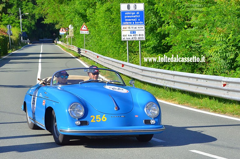 MILLE MIGLIA 2024 - Porsche 356 1500 Speedster anno 1954 (Equipaggio: Tiraboschi Matteo e Bombassei Cristina - Numero di gara: 256)