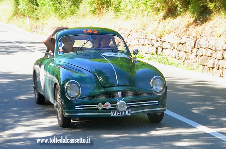 MILLE MIGLIA 2024 - Stanguellini 1110 Berlinetta Bertone anno 1948 (Equipaggio: Philip Van Zuylen Van Nijve e Philippa Van Zuylen Nijvelt - Numero di gara: 143)