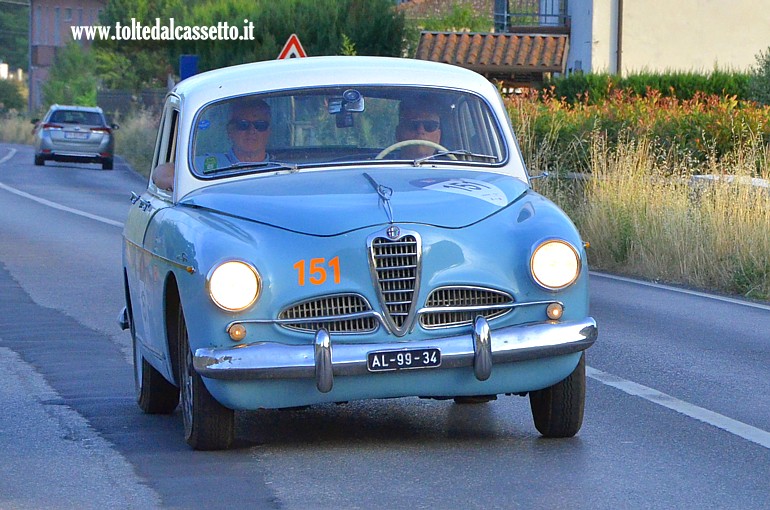 MILLE MIGLIA 2025 - Alfa Romeo 1900 Super anno 1956 (Equipaggio: Bas Korte e Marco Vermeer - Numero di gara: 151)