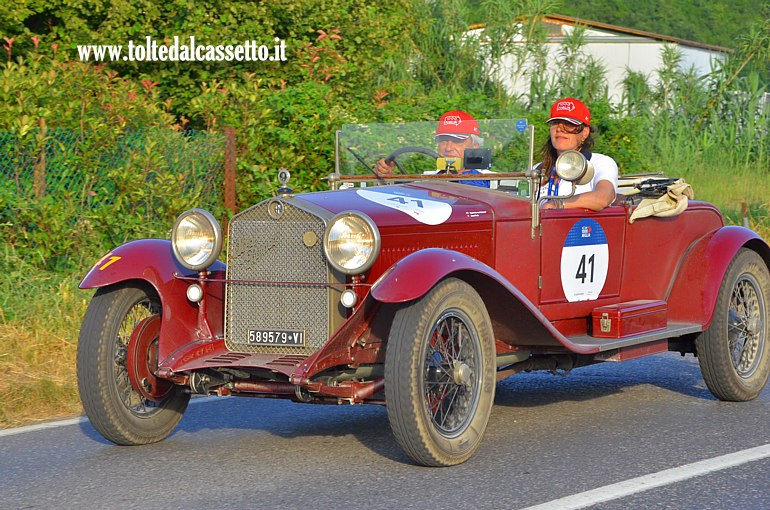 MILLE MIGLIA 2025 - Alfa Romeo 6C 1500 S anno 1929 (Equipaggio: Arent Fock e Henrie Baronesse Van Itters - Numero di gara: 41)