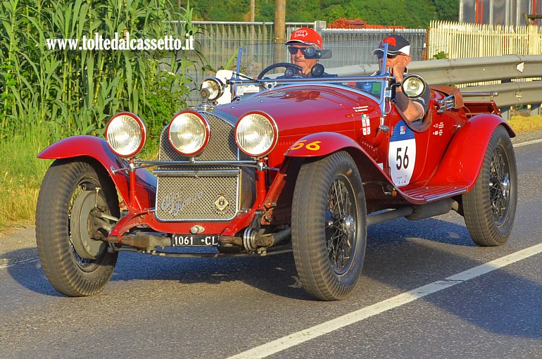 MILLE MIGLIA 2025 - Alfa Romeo 6C 1750 GS Spider Zagato anno 1930 (Equipaggio: Marco Marani e Luca Bergamaschi - Numero di gara: 56)