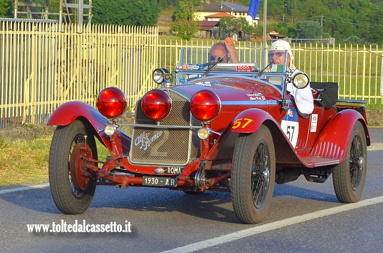 MILLE MIGLIA 2025 - Alfa Romeo 6C 1750 GS Spider Zagato anno 1930 ( Equipaggio: Albert Wetz e Umberto Galloni - Numero di gara: 57)