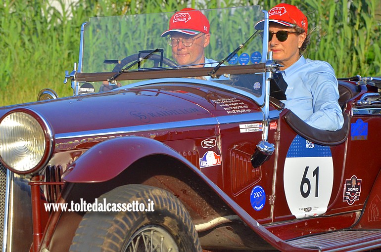MILLE MIGLIA 2025 - Alfa Romeo 6C 1750 GS Spider Zagato anno 1930 (Equipaggio: Ronald Goedmakers e Cath Goedmakers-Cerfontei - Numero di gara: 61)