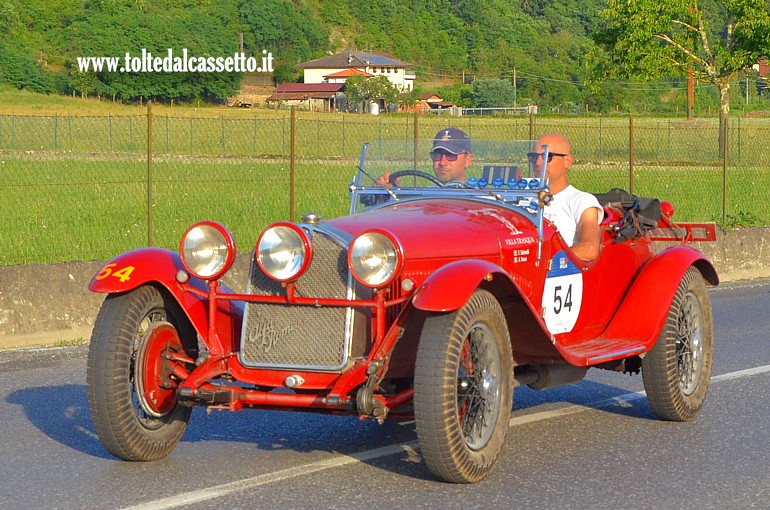 MILLE MIGLIA 2025 - Alfa Romeo 6C 1750 Super Sport Zagato anno 1929 (Equipaggio: Andrea Vesco e Fabio Salvinelli - Numero di gara: 54 - Team: Villa Trasqua)