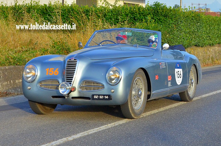 MILLE MIGLIA 2025 - Alfa Romeo 6C 2500 SS anno 1947 (Equipaggio: Henk Van Der Kwast e Marieke Van Der Kwast - Numero di gara: 156)