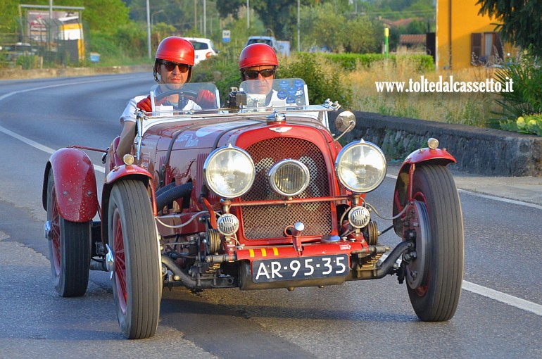 MILLE MIGLIA 2025 - Aston Martin 2 Litre Speed Model anno 1937 (Equipaggio: Hans Van Hattem e Rogier Van Hattem - Numero di gara: 111 - Team: Houtkamps)