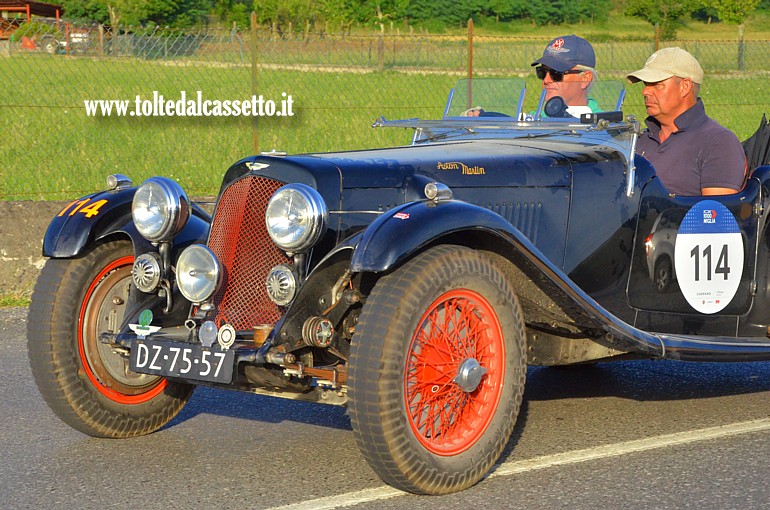 MILLE MIGLIA 2025 - Aston Martin 2 Litre Speed Model anno 1937 (Equipaggio: Ivo Noteboom e Jan Hendrik Koelers - Numero di gara: 114)