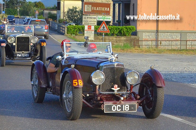 MILLE MIGLIA 2025 - Aston Martin Le Mans anno 1930 (Equipaggio: Thomas Philip Westley e Thomas Arthur Westley - Numero di gara: 58)