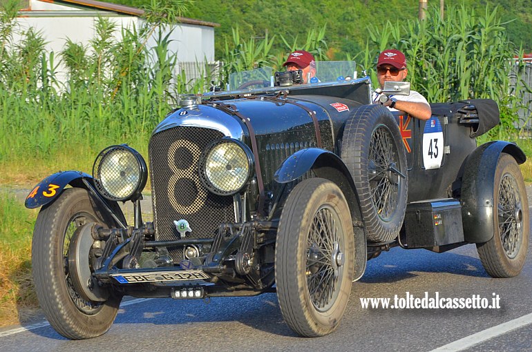 MILLE MIGLIA 2025 - Bentley 4.5 Litre Le Mans anno 1929 (Equipaggio: Richard Johann Grill e Leopold Andreas Grill - Numero di gara: 43)