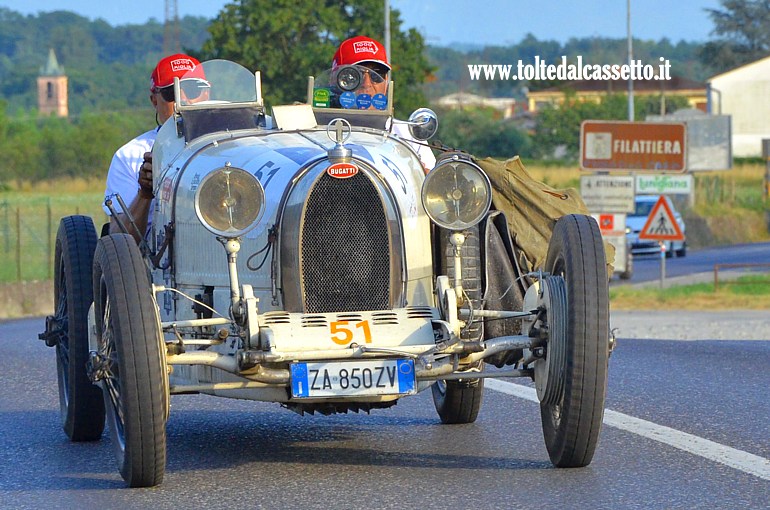 MILLE MIGLIA 2025 - Bugatti T 37 anno 1929 (Equipaggio: Roberto Miatto e David Borchia - Numero di gara: 51)