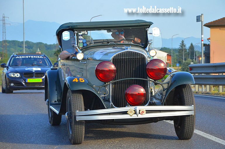 MILLE MIGLIA 2025 - Chrysler 75 anno 1929 (Equipaggio: Stephen Bruno e Kim Bruno - Numero di gara: 45)
