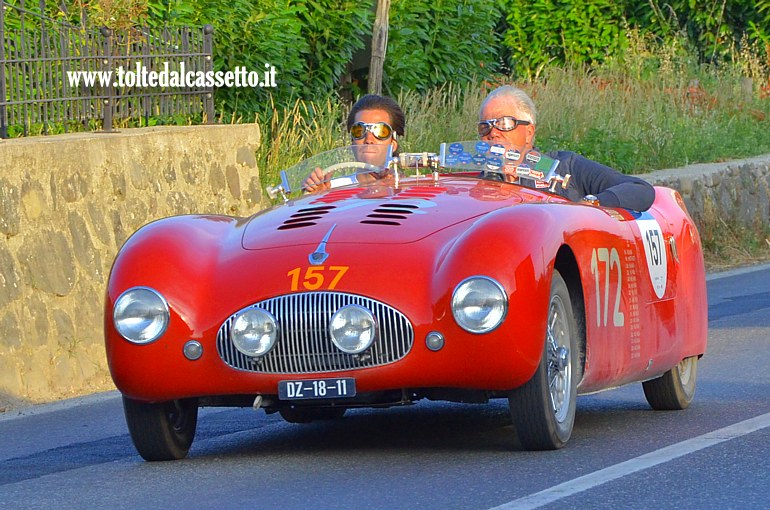 MILLE MIGLIA 2025 - Cisitalia 202 S MM Spider anno 1947 (Equipaggio: Teunis Adrianus Ottevanger e Johannes Nicholas Ottevanger - Numero di gara: 157)
