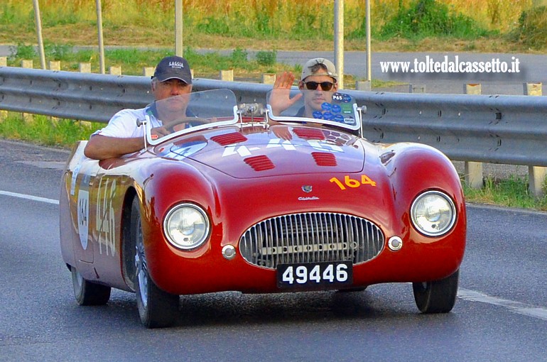 MILLE MIGLIA 2025 - Cisitalia 202 S MM Spider anno 1947 (Equipaggio: Marc Niederkorn e Yannick Thein - Numero di gara: 164 - Team: Gaggia)