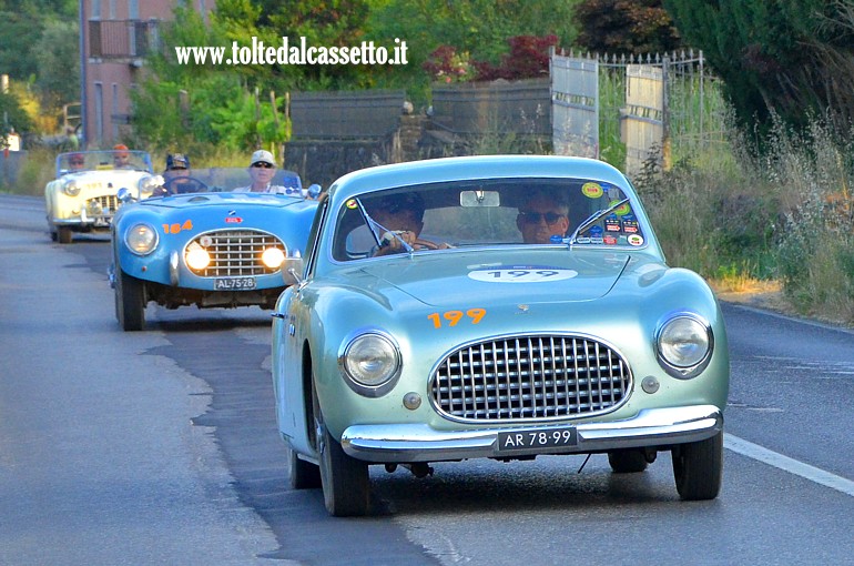 MILLE MIGLIA 2025 - Cisitalia 202 SC Berlinetta Pinin Farina anno 1950 (Equipaggio: Gerrit Alexander Ribbink e Martin Kleijwegt - Numero di gara: 199)