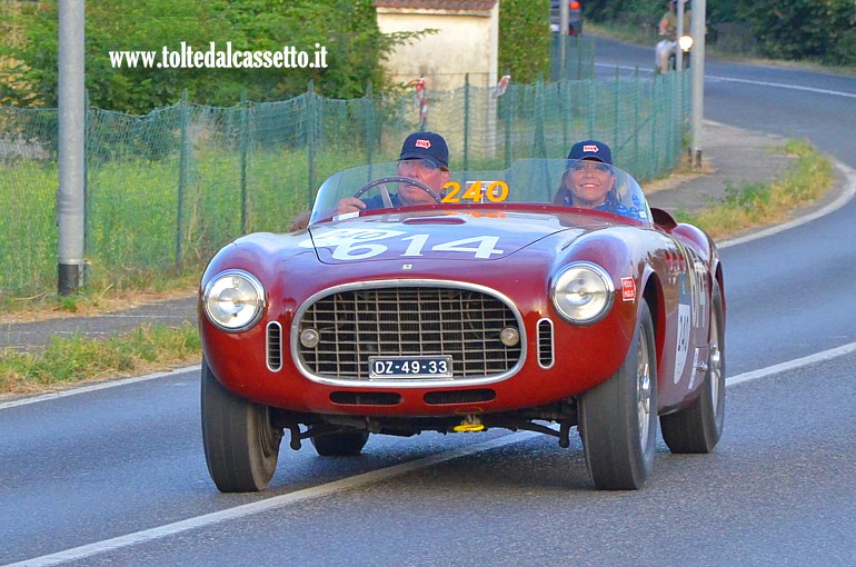 MILLE MIGLIA 2025 - Ferrari 340 America Spider Vignale anno 1952 (Equipaggio: Henk Jacobs e Pamela De Ceuninck Van Cape - Numero di gara: 240)
