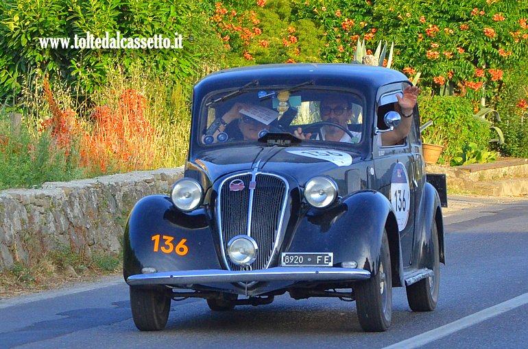 MILLE MIGLIA 2025 - Fiat 508 C anno 1939 (Equipaggio: Carlo Derada e Emiliano Fermi - Numero di gara: 136)