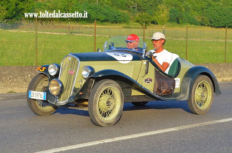 MILLE MIGLIA 2025 - Fiat 508 S Balilla Coppa d'Oro anno 1933 (Equipaggio: Tobia Talamini e Maurizio Farsura - Numero di gara: 83)