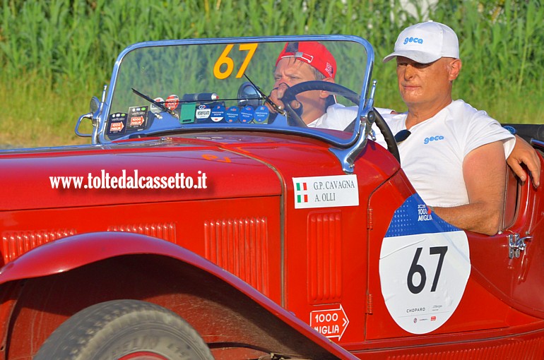MILLE MIGLIA 2025 - Fiat 514 MM anno 1931 (Equipaggio: Gian Paolo Tobia Cavagna e Aldo Olli - Numero di gara: 67)