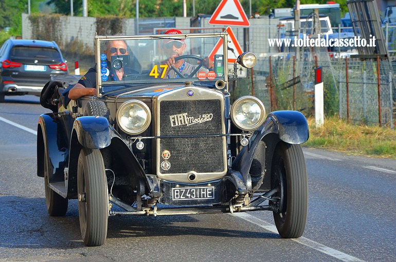 MILLE MIGLIA 2025 - Fiat 520 anno 1929 (Equipaggio: Paolo Cartabbia e Salvatore D'Orto - Numero di gara: 47)