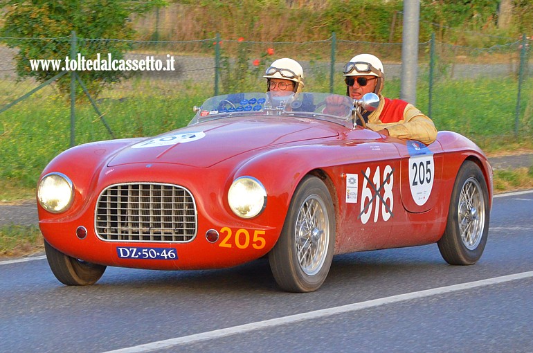 MILLE MIGLIA 2025 - Gilco Fiat 1100 Barchetta Fontana anno 1950 (Equipaggio: Arii Van Adrighem e Brigitta Van Adrighem - Numero di gara: 205)