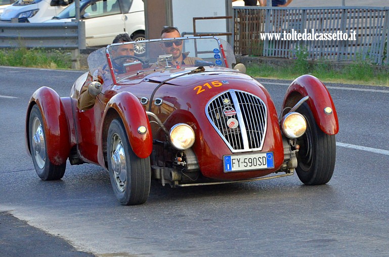 MILLE MIGLIA 2025 - Healey 2400 Silverstone D-Type anno 1950 (Equipaggio: Sharma David Arun e Tyler Luck Simons - Numero di gara: 215)