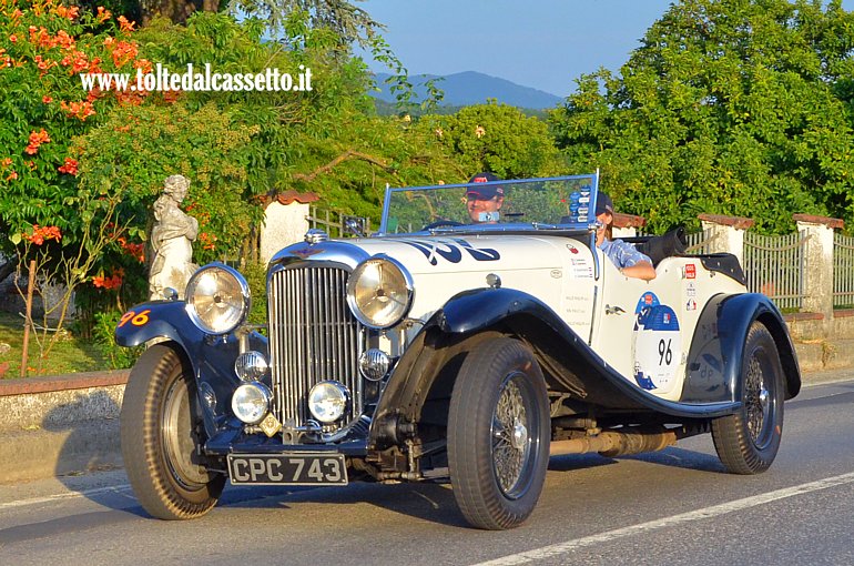 MILLE MIGLIA 2025 - Lagonda M45 Rapide anno 1934 (Equipaggio: Rob Willem Goedmakers e Kim Josephina Goedmakers - Numero di gara: 96)
