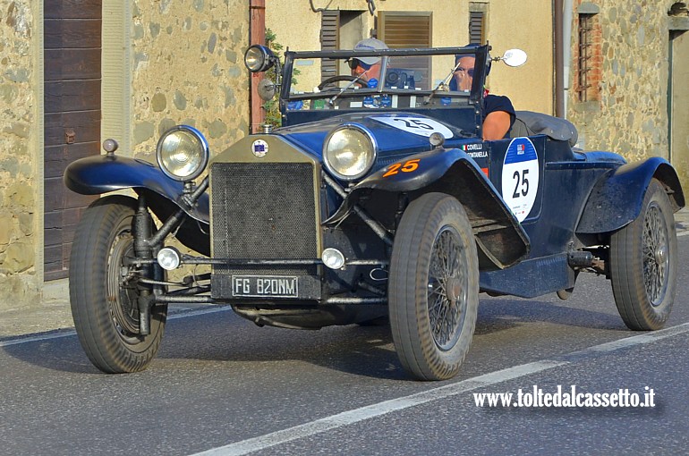 MILLE MIGLIA 2025 - Lancia Lambda Casaro VII Serie anno 1927 (Equipaggio: Gianmario Fontanella e Anna Maria Covelli - Numero di gara: 25)
